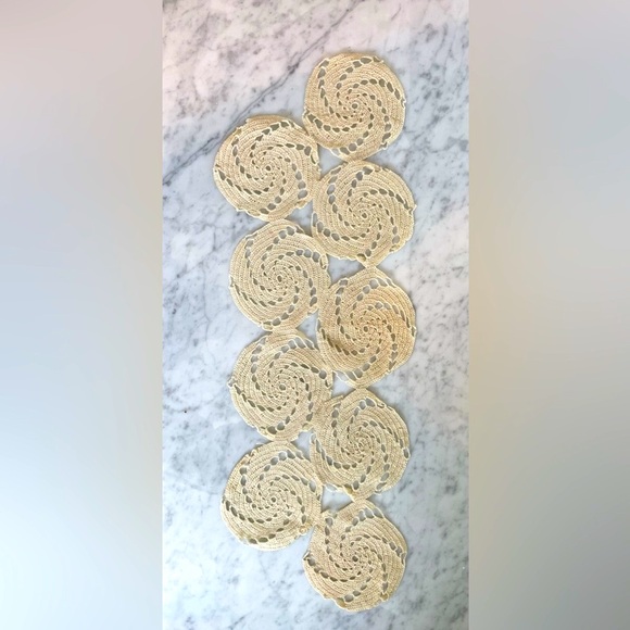 Vintage 1930's Crocheted Doily Runner 24" long - Picture 3 of 3